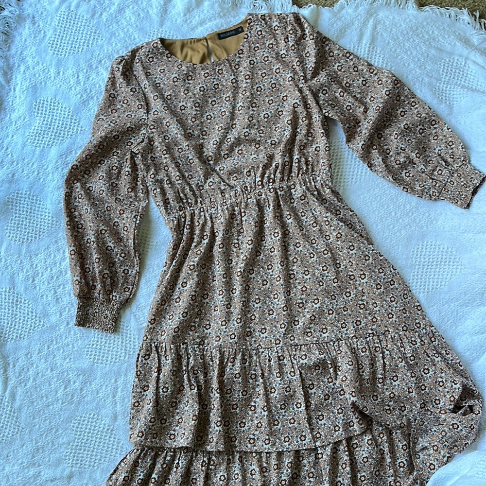 Floral Mikarose Midi Dress, size M